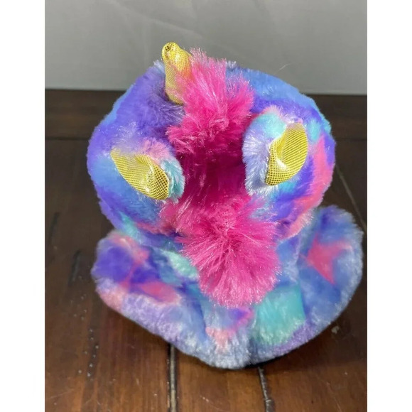 Midwood‎ Brands Unicorn Tie Dye Colorful Plush Stuffed Animal 7” Pink Mane - Picture 3 of 7